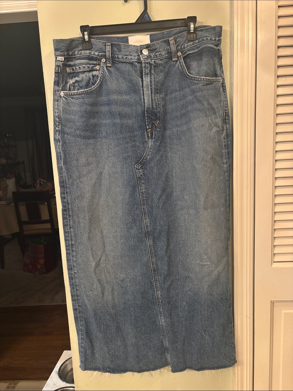 Citizens Of Humanity Blue Denim Relaxed Women’s Jean Skirt